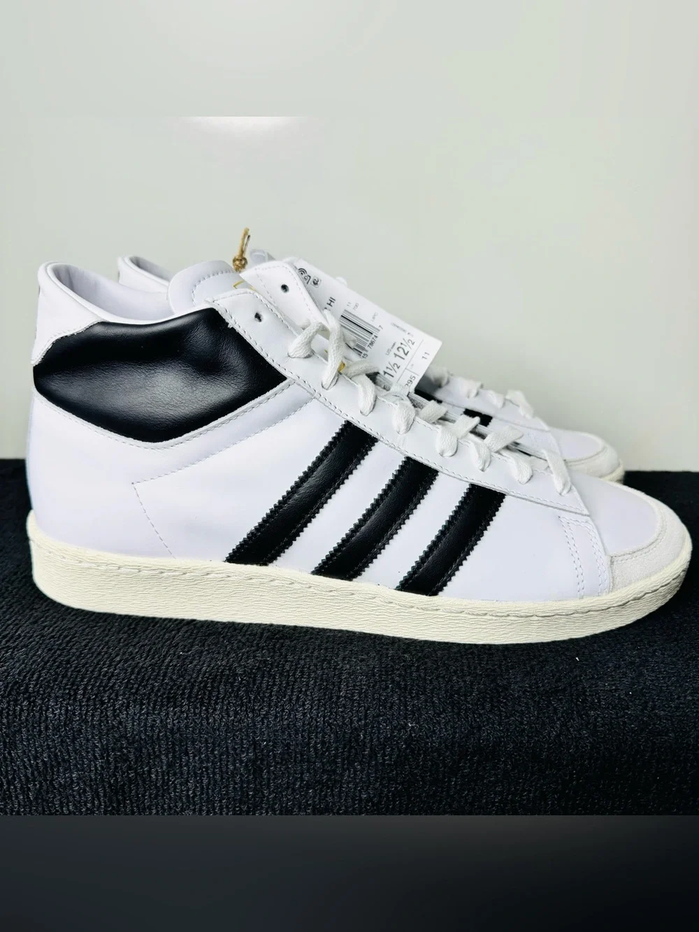 adidas Jabbar Hi Men’s High Top Lace-Up Sneakers White/Black